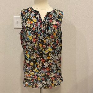 Coldwater Creek Multicolor Floral Blouse Sz  XL 16